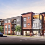 a building with a parking lot