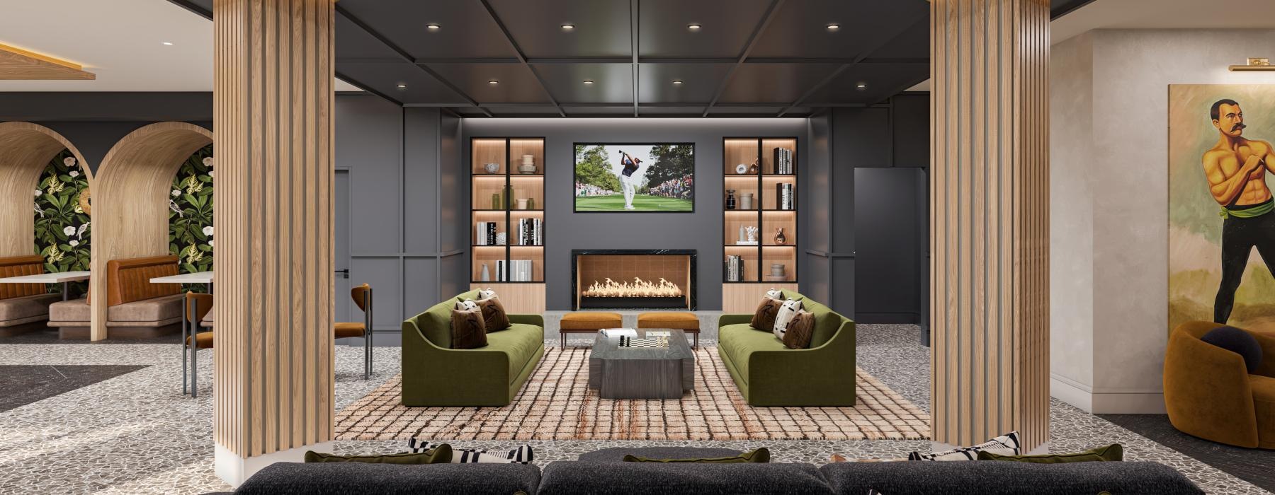 lounge area with seating