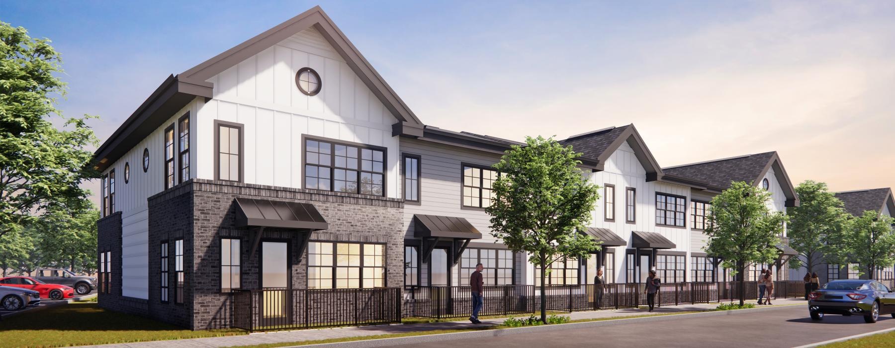 a building with a fence around it